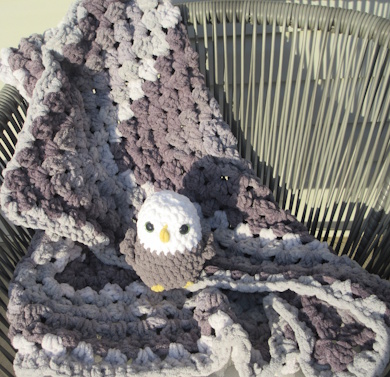 Ombre Gray Baby Blanket-